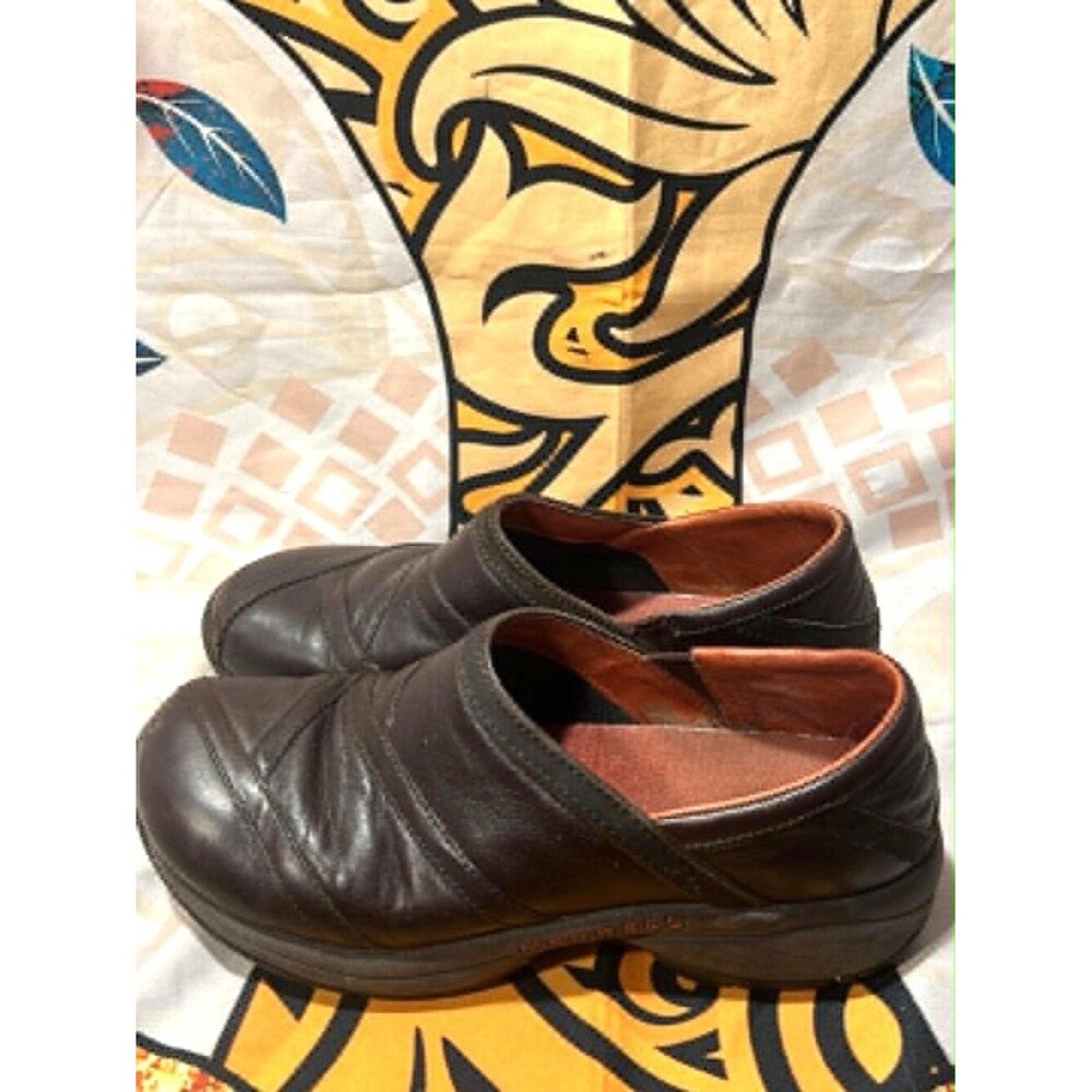 Merrell Principio / Chug Brown Leather Slip‑On Shoes Women’s 8
